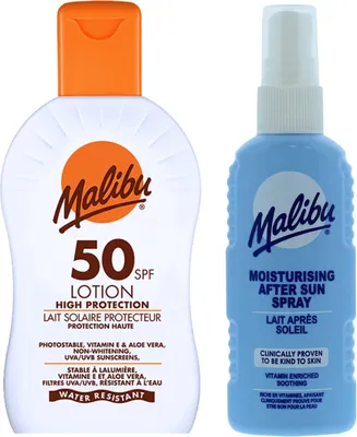 Immagine prodotto di Malibu SPF50 Lozione 100ml + Spray doposole 100ml