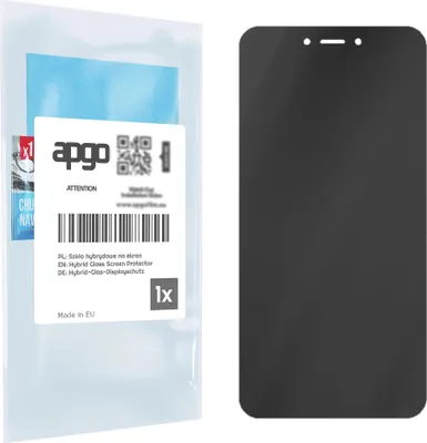 Produktbild von apgo Displayschutzglas Anti-Spähen Schutzglas für Xiaomi Redmi Note 5A  - Blickschutzglas Bildschirmschutz, 7H Hybrid Schutzglas mit Keramikbeschichtung [Matt, Full Glue, Anti-Spy]