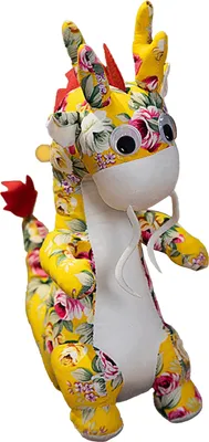 Produktbild von Neujahrsdrache Maskottchen Simulation Drachenpuppe Zodiac Drache Plüschtier