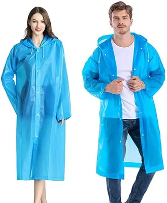 Obrázek produktu pro EVA pláštěnka, nepromokavá, pláštěnka, opakovaně použitelná, uni, pánská, dámská, dlouhá, průhledná, pláštěnka