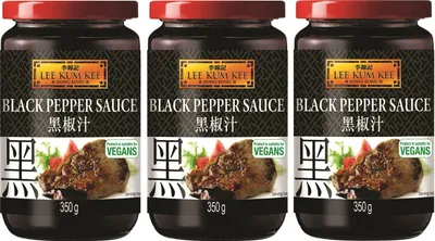Produktbild von 3er Pack - LEE KUM KEE Schwarzpfeffersauce (3x 350g) | Schwarze Pfeffer Sauce | Black Pepper Sauce