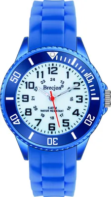 Produktbild von Armbanduhr Jungen Mädchen Kinder wasserdicht Silikonuhr leuchtet royal blau