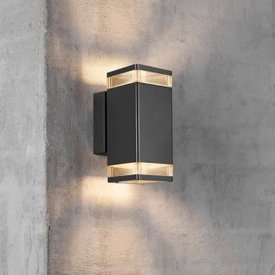 Produktbild von Nordlux Außenwandleuchte Elm schwarz up and down 2xGU10