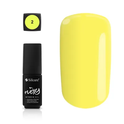 Produktbild von Silcare Flexy Hybrid-Nagellack 02, 4,5g – Perfekte Deckkraft und Haltbarkeit