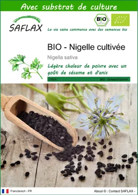 Image de SAFLAX -- Nigelle cultivée - 300 graines - Avec substrat - Nigella