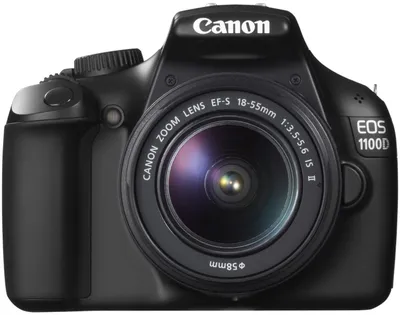 Produktbild von Canon EOS 1100D + EF-S 18-55mm, Auto, Wolkig, Benutzerdefinierte Modi, Tageslicht, Flash, Fluorisierend, Schatten, Wolfram, Rücklicht, Kinder, Close-up (Makro), Landschaft, Nacht, Nachtporträt, Porträt, Selbstportrait, Sport, Einzelbild, Diashow, electrical, Batterie/Akku, SLR-Kamera-Set
