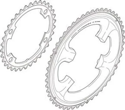 Immagine prodotto di SHIMANO Ultegra, ingranaggio per FC-6800, grigio, SH-Y1P498060