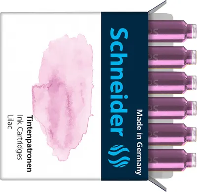 Produktbild von Schneider Schreibgeräte Pastel, Violett, Tinte auf Farbstoffbasis, 6 Stück(e), Kombi-Packung