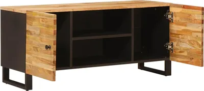 Obrázok produktu pre vidaXL TV skrinka s úložným priestorom hnedá 105 x 33 x 46 cm masívne mangové drevo