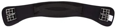 Productafbeelding van Paarden Buikriem - Dressuurriem Rubber - Comfortabel Rijden - Anatomisch Gevormd - 75 cm - Zwart