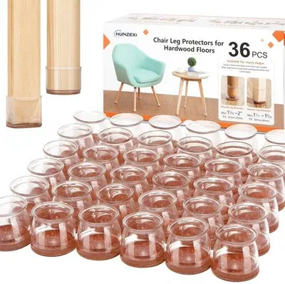 Produktbild von Famanu Stuhlbeinschoner für Holzböden - 36 Stück