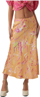 Zdjęcie produktu dla Vero Moda Heart Oli 7/8 Spódnica midi z wysokim stanem Orange S Woman Orange S