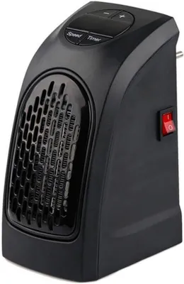 Immagine prodotto di Mini stufa elettrica, 1.000 W, 1,5 m², nera, display LED digitale, riscaldamento per interni.