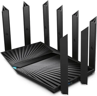 Produktbild von TP-Link Archer AX6600 Tri-Band Wi-Fi 6 Router, Wi-Fi 6 (802.11ax), Tri-Band (2,4 GHz / 5 GHz / 5 GHz), Ethernet/LAN, Schwarz, Tabletop-Router