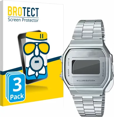 Produktbild von 3x BROTECT Entspiegelungs Schutzglas für Casio A168WEM-7EF Schutzfolie Panzer Folie Glas Display Schutz matt