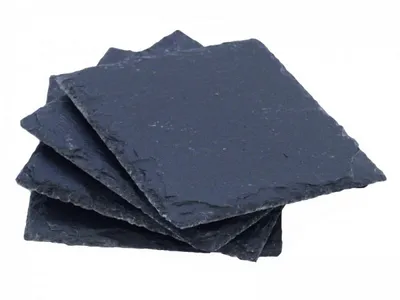 Obrázek produktu pro Podložka břidlice čtvercová 4ks 10cm