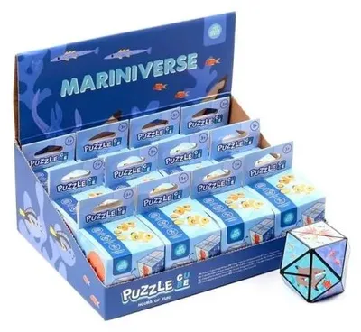 Productafbeelding van Puzzel in de vorm van een kubus met een maritiem thema