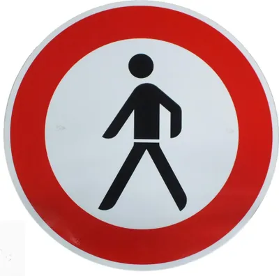 Produktbild von ORIGINAL Verkehrszeichen VERBOT FÜR FUßGÄNGER Nr. 259  nach StVO nach RAL-Gütebedingungen Verkehrsschild Verbotsschild Strassenschild Verkehrszeichen Straßenzeichen Verbotschild Schild für Fußgänger