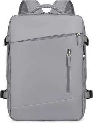 Produktbild von Reiserucksack, Handgepäck, Flugzulassung, Camping, Wandern, Business, Laptop für Männer und Frauen, wasserabweisend, erweiterbar, mit Schuhfach, USB-L