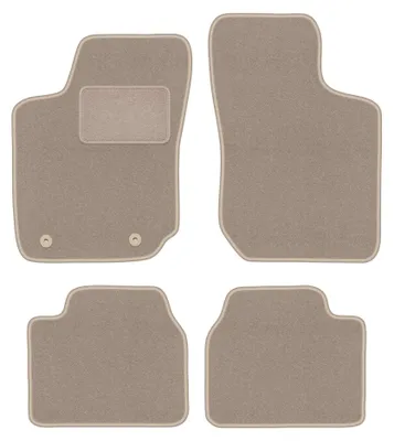 Image de Tapis de sol en moquette pour Opel Corsa B 1993-2001 (à hayon) – jeu 4 pièces, beiges, sur mesure – Wielganizator LUX