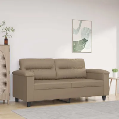 Produktbild von Cloris DesignMöbel 2-Sitzer-Sofa Cappuccino-Braun 140 cm Kunstleder , Schlafsofas 2024 Neu
