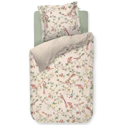 Produktbild von Pip Studio Good Nightingale Bettwäsche-Garnitur Farbe Sand Größe 200x200+2x80x80 AL