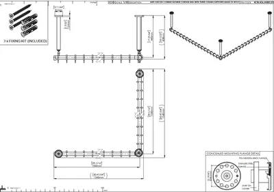 Immagine prodotto di pba 01 Asta doccia AS 1500X1500X440mm in nylon