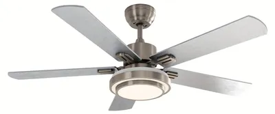 Productafbeelding van Plafondventilator - Ventilator - Plafondventilator Met Licht - Koeling - Woonkamerventilator - 52 Inch Zwart