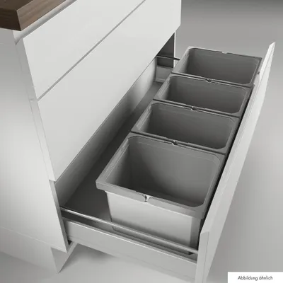 Produktbild von Naber Cox® Box 275 K/1000-4, Abfallsammler für vorhandene Auszüge, mit Biodeckel