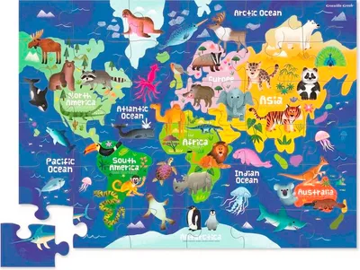 Image de Crocodile Creek Ma première carte/Première carte du monde