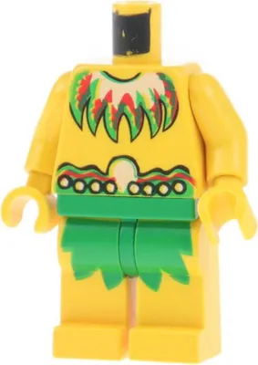 Produktbild von 1x Lego Torso Beine Minifigur Pirates Insulaner 6264 pi079 970c03pb01 973pb0062