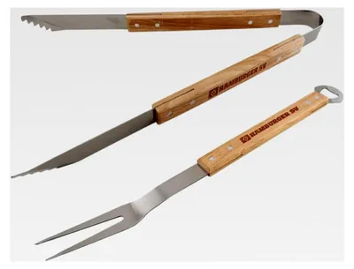 Produktbild von Grillbesteck 2-teilig - Grillzange und Grillgabel