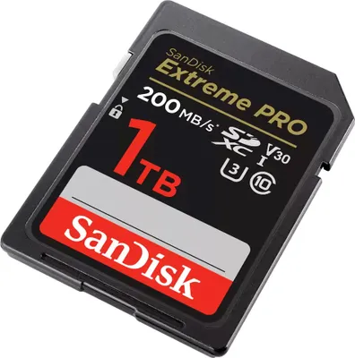 Produktbild von SanDisk Extreme PRO® SDXC™-UHS-I-Speicherkarte 1 TB, 200 MB/s, 90 MB/s