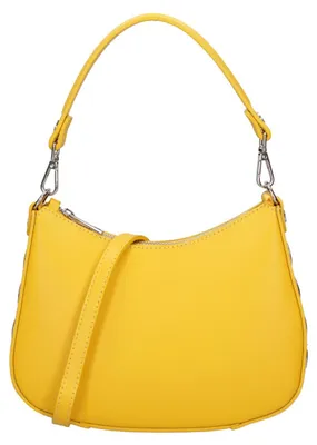 Immagine prodotto di Borsa a Spalla Donna Pelle Vera Ruga con Tracolla Regolabile Italy Beige UNICA 26x18x4 cm