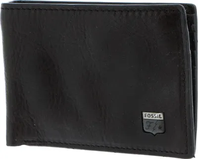 Produktbild von FOSSIL Leder Geldbörse Jesse Bifold Wallet Black schwarz