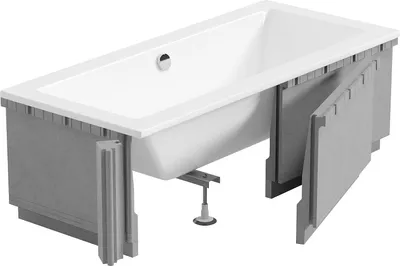 Obrázek produktu pro Mexen X-ST polystyrenový kryt LED pro obdélníkovou vanu 120-150 x 70-90 cm, bílá - 55020-01