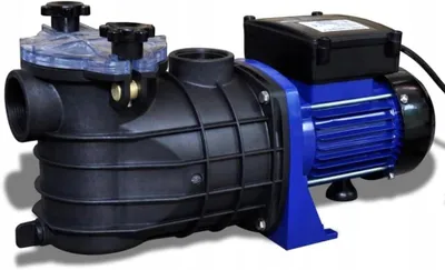 Zdjęcie produktu dla Elektryczna Pompa Basenowa 500W Niebieska Wydajna 9000L/H Filtr Siatkowy