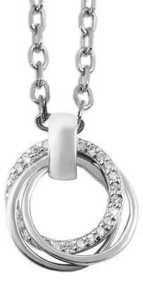 Produktbild von Akzent Damen Anhänger Ceca "Ceca" aus 925 Sterlingsilber, rhodiniert, langlebig