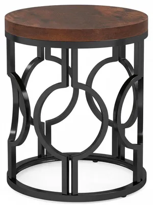Obrázek produktu pro Odkládací stolek HOGA-NY092, 60 × 30 × 60 cm, černo/hnědý