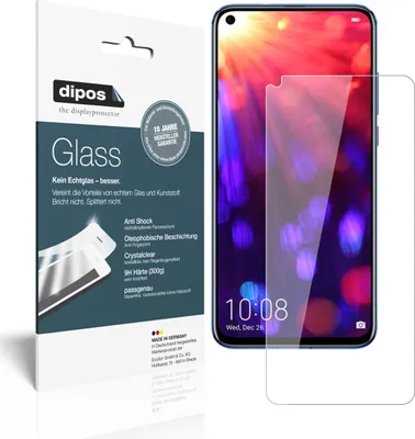 Produktbild von 1+1x Schutzfolie für Honor V20 - Anti-Shock 9H Folie dipos Glass Kunststoffglas