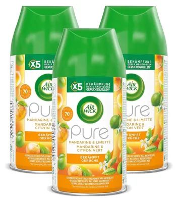 Produktbild von Air Wick Freshmatic Max Nachfüller 3x PURE Mandarine & Limette 250ml