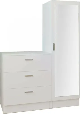 Produktbild von Eingangsmöbel Dmarango, Moderner Eingang, Wandgarderobe, Multifunktions-Aufbewahrungskonsole, 60x47h72 cm, Weiß