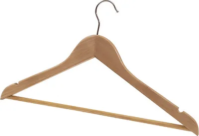 Immagine prodotto di ALBA PMBASIC BO ALBA Appendiabiti in legno, con barra, set da 25 pezzi