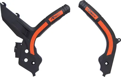 Obrázek produktu pro Bimateriálový ochranný rám RACETECH černý/oranžový