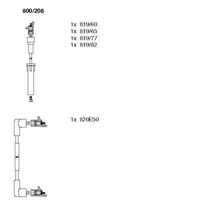 Produktbild von Bremi | Zündleitungssatz (800/208) u.a. für Ford
