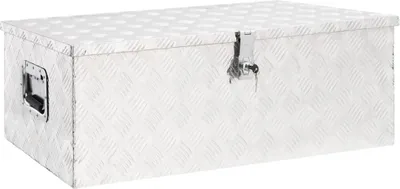 Obrázok produktu pre Úložný box strieborný 90x47x33,5 cm hliník