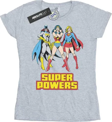 Immagine prodotto di DC Comics - Maglietta "Super Power" da donna BI48433 (S) (Grigio)