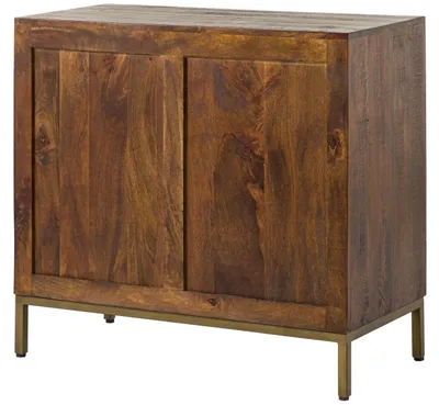 Immagine prodotto di MASSIVMOEBEL24 | credenza in legno di Mango 94x46x86 marrone laccato STILMÖBEL #125