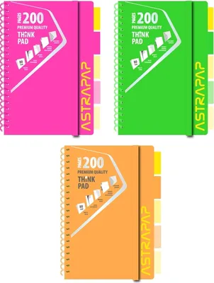 Produktbild von Arbeitsmappe A4 PP Neon Line 200k. kariert 1pc.mix