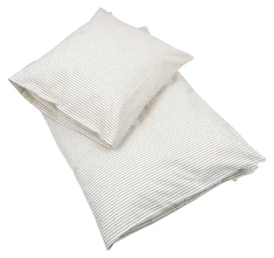 Immagine prodotto di Set di biancheria da letto in cotone Konges Sløjd a righe 140x200 60x63 cm